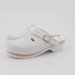 Scholl Clog super comfort 41-46 białe klapki *drewno*