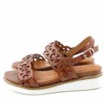 TAMARIS 28223-26 brązowe sandały damskie1-1-28223-26 379 COGNAC/CROCO
