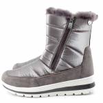 CAPRICE 26425-27 srebrne śniegowce damskie 9-9-26425-27 345 TAUPE COMB TEX