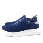 TOMMY HILFIGER T3B4-32246-0735800 granatowe półbuty SNEAKER BLUE