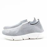 GEOX J25DLE 0007Q ARIL C1007 srebrne sneakersy młodzieżowe WL24