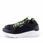 GEOX J25GBA 0006K SPRINTYE C9999 czarne sneakersy młodzieżowe