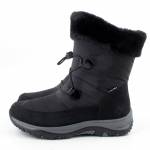 RIEKER M9683-00 czarne śniegowce damskie jz23 jz24