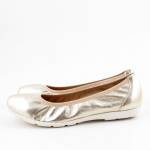 CAPRICE 22150-42 PLATIN METAL. platynowe balerinki damskie wl24