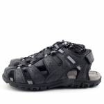 GEOX U6224B 0MEBC STRADA C9999 BLACK czarne sandały męskie zakryte