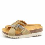 SCHOLL LA SERENA STRAP MED MF323101056 sand klapki damskie wl25