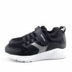 GEOX J55GBA 0BC14 SPRINTYE C9999 czarne półbuty chłopięce wl26